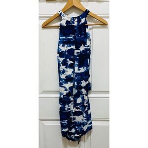 Michael Stars Cloud Print Halter Romper Sleeveless Casual XS‎